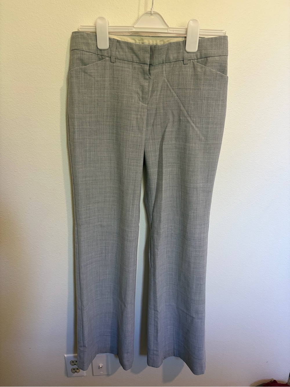 Express Light Gray Boot Cut Dress Pants